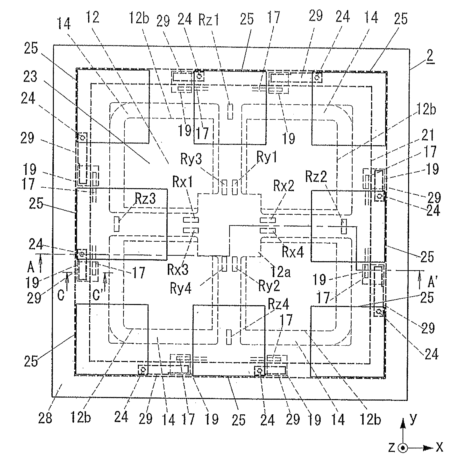 Sensor device and production method therefor