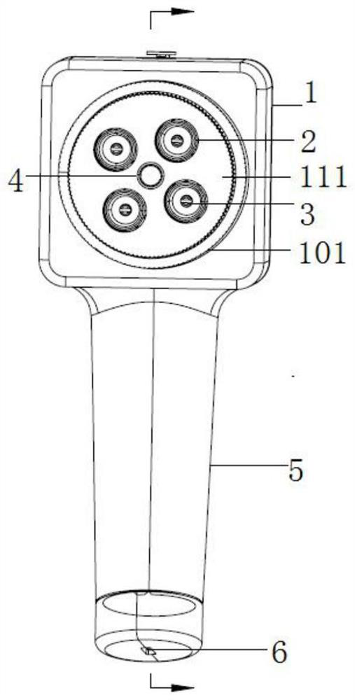 Thunder-fire spirit needle acupuncture treatment device