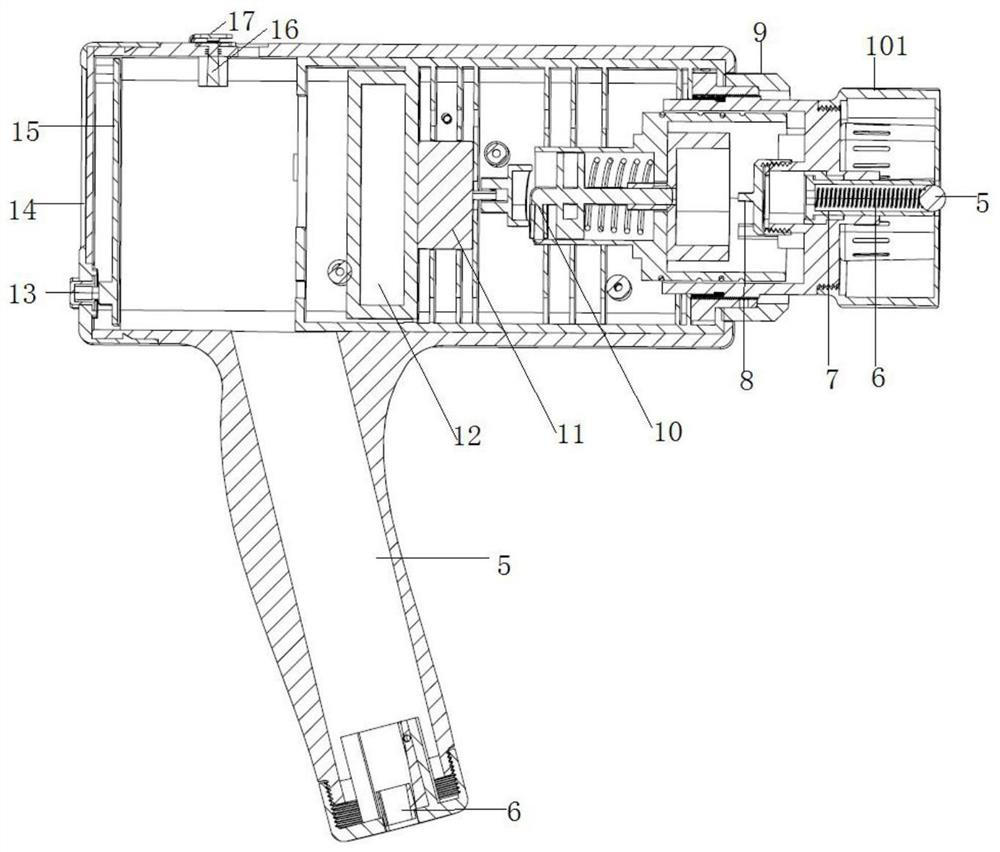 Thunder-fire spirit needle acupuncture treatment device