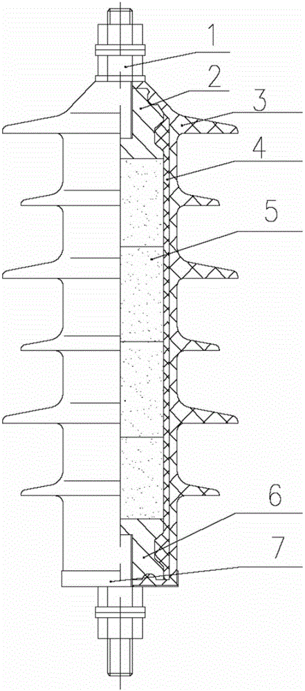 10kV and below gapless metal oxide arrester and manufacturing method for same