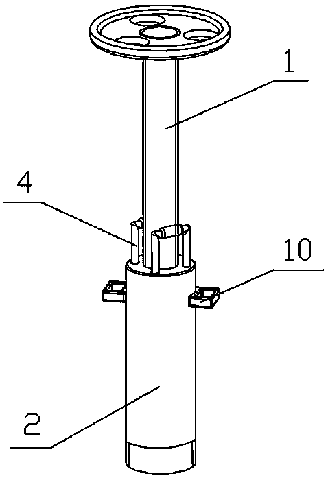 Rotary static pressure type undisturbed soil sampling device suitable for shallow strata and sampling method