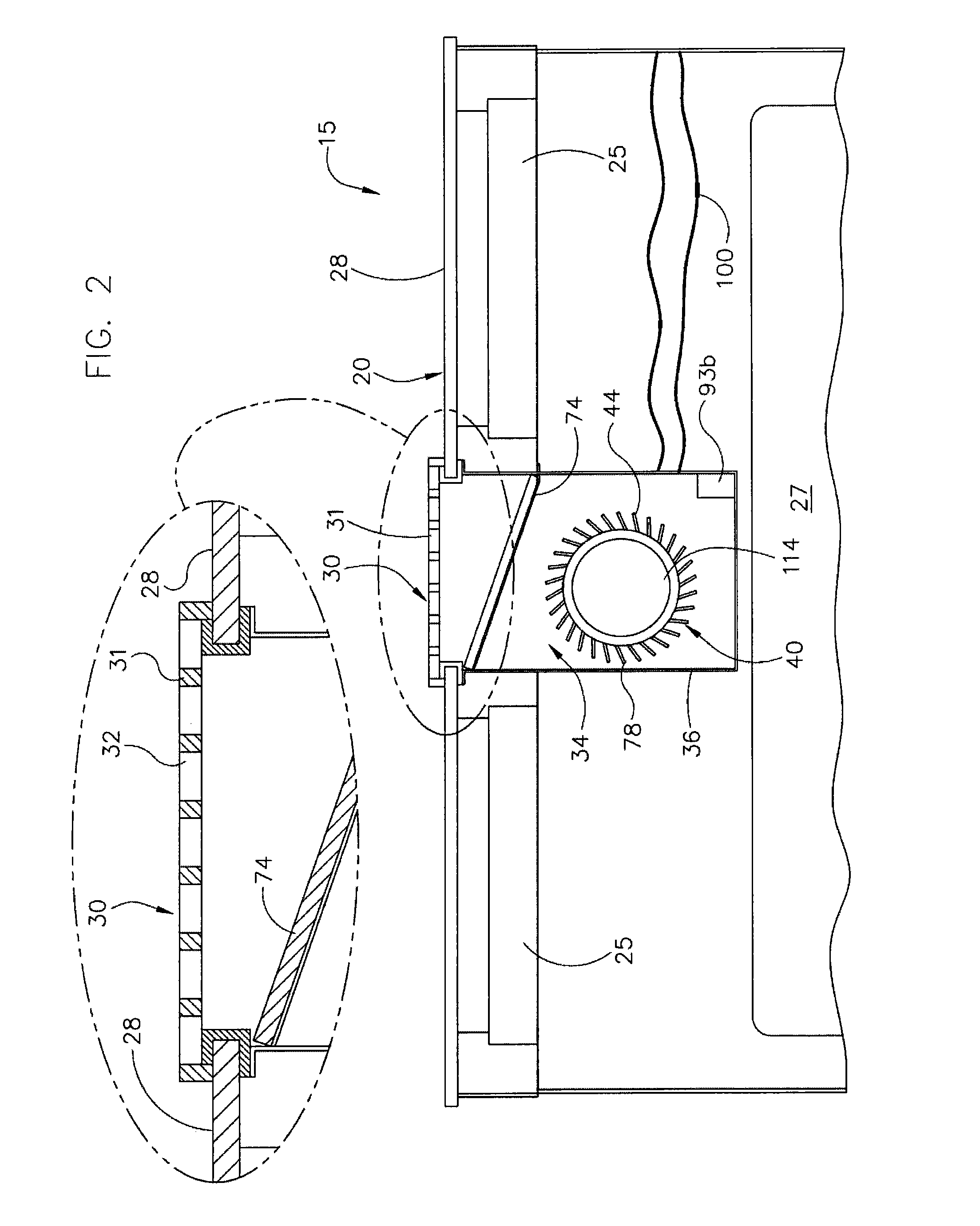 Low Profile Induction Cook Top with Heat Management System