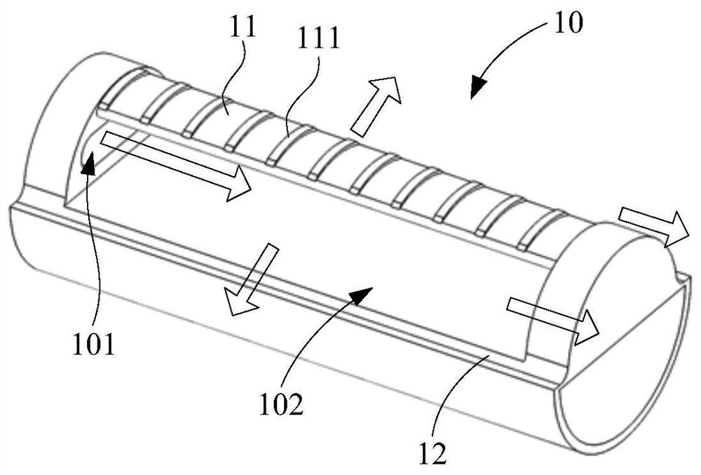 Filter element structure and cleaning equipment