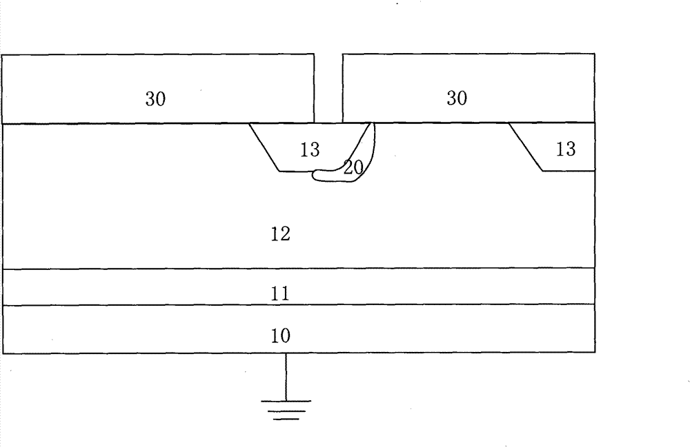 Laterally diffused MOSFET (LDMOS) and method for manufacturing same