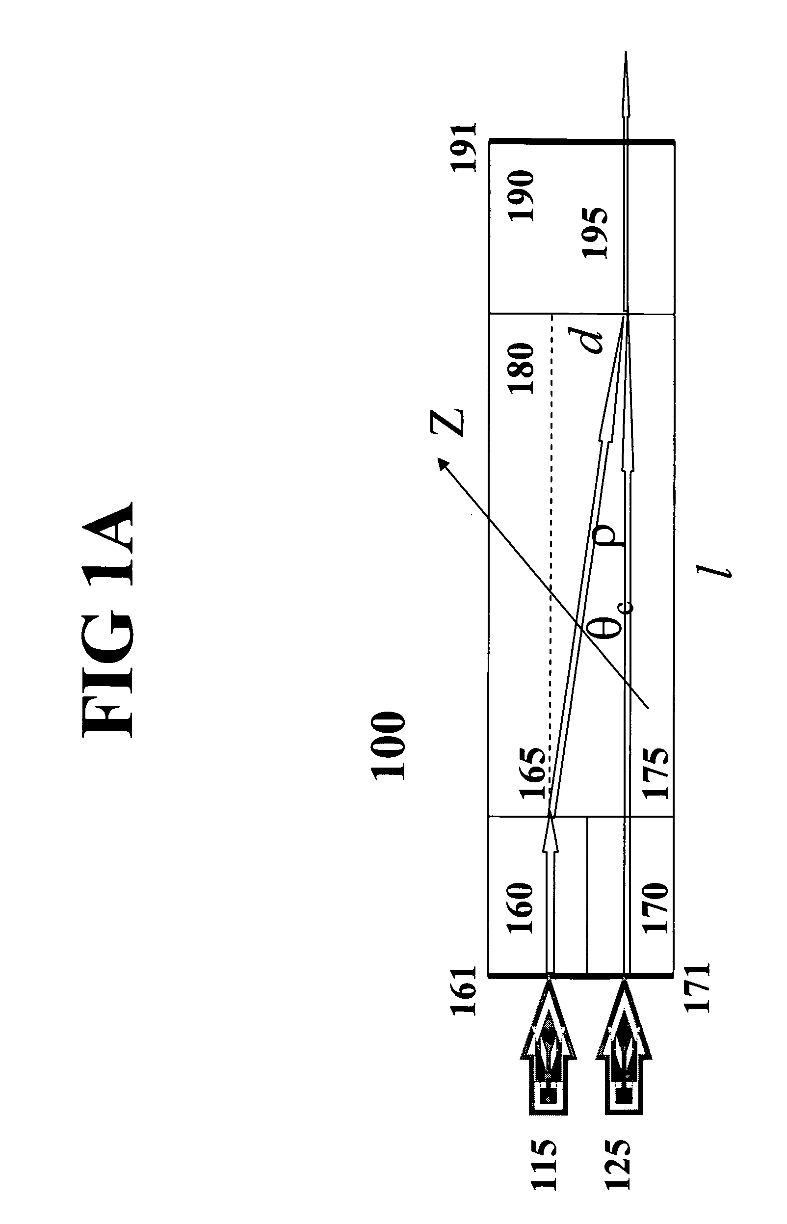 Monolithic microchip laser with intracavity beam combining and sum frequency or difference frequency mixing