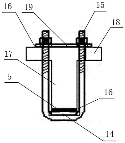 Construction method for reinforcing T-beam through partially-bonded prestressed FRP