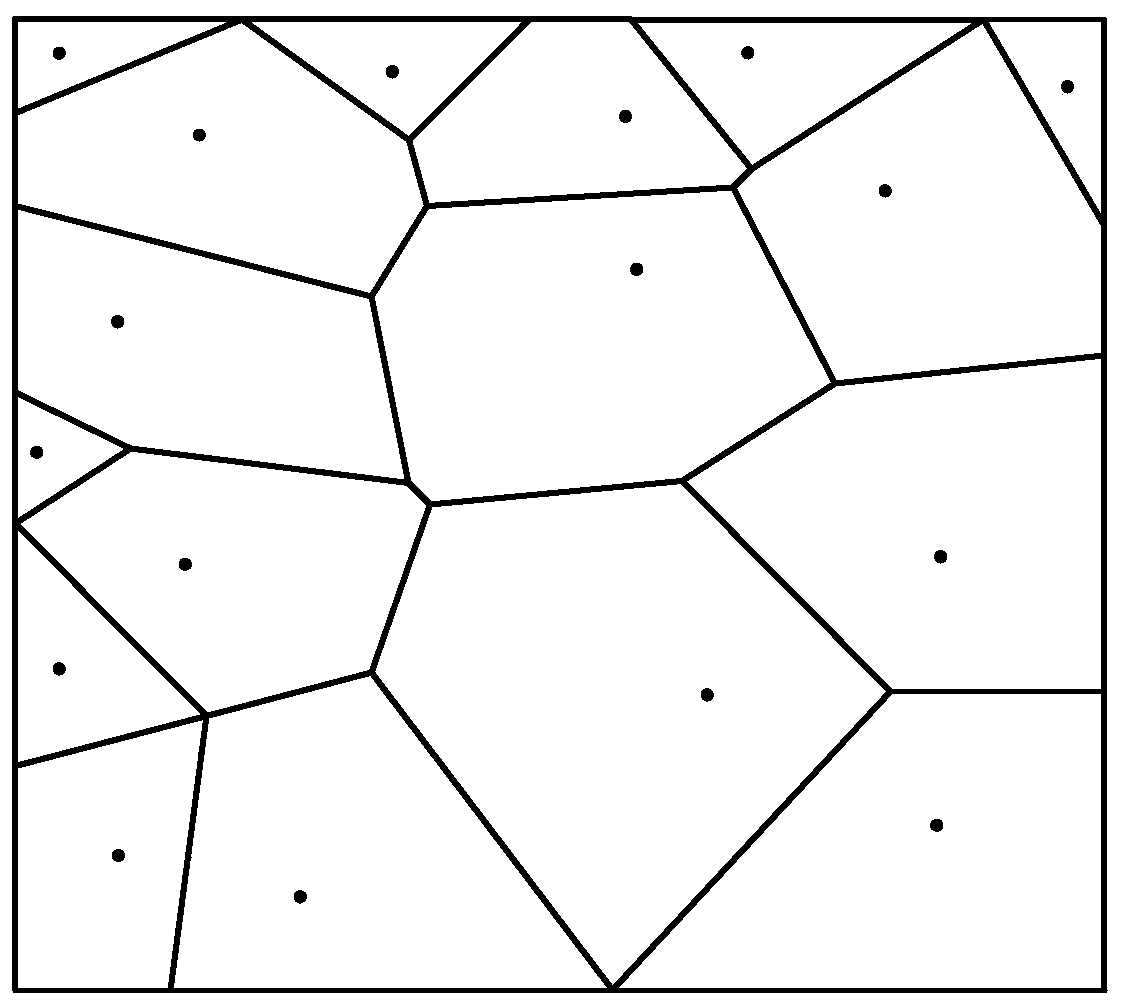 A target tracking method and system for self-adaptive node selection based on a Vino diagram