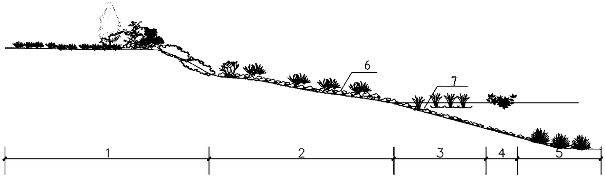 Method for constructing artificial bird island structure in wetland park