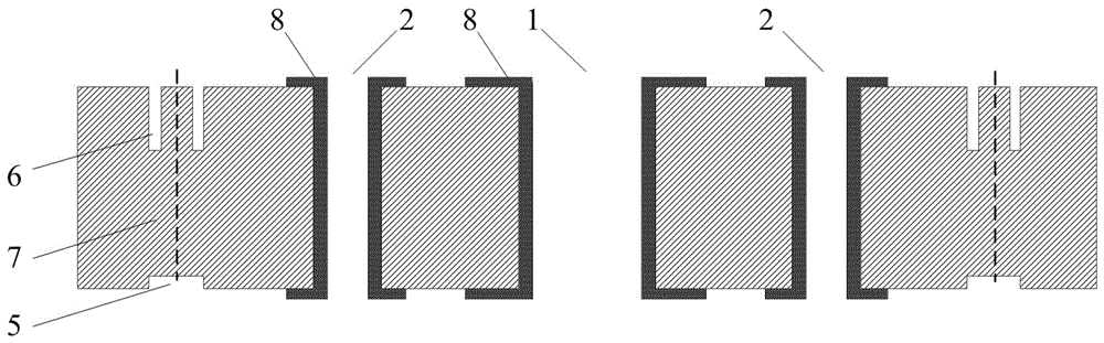 Processing method of round chips and semiconductor wafer