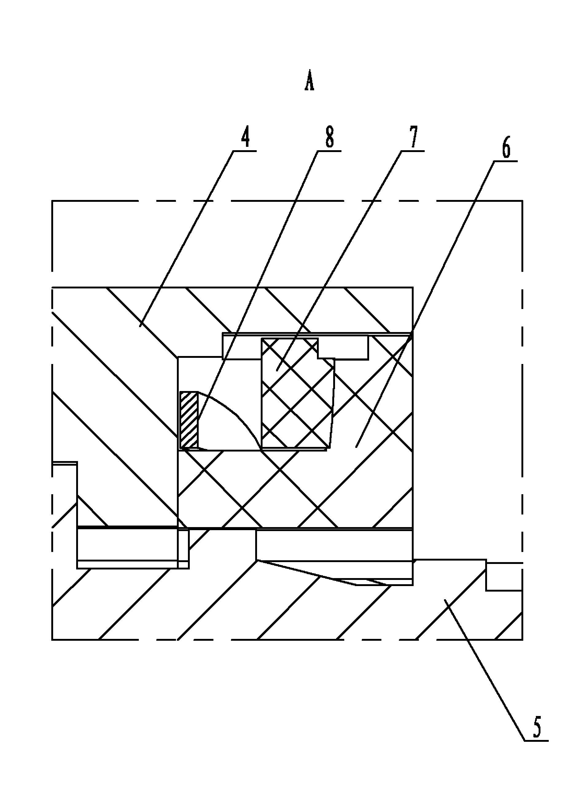 Connector assembly with a hook-in-place feel