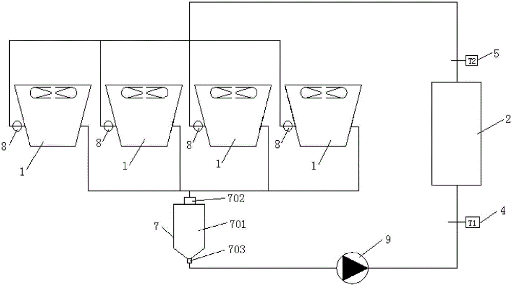 Cooling tower fan optimal control system and method