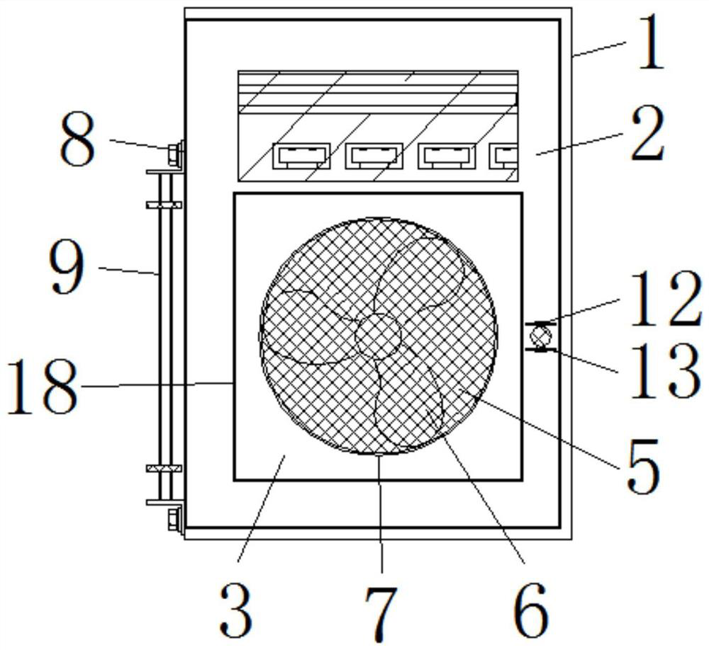 Robot control box heat dissipation mechanism