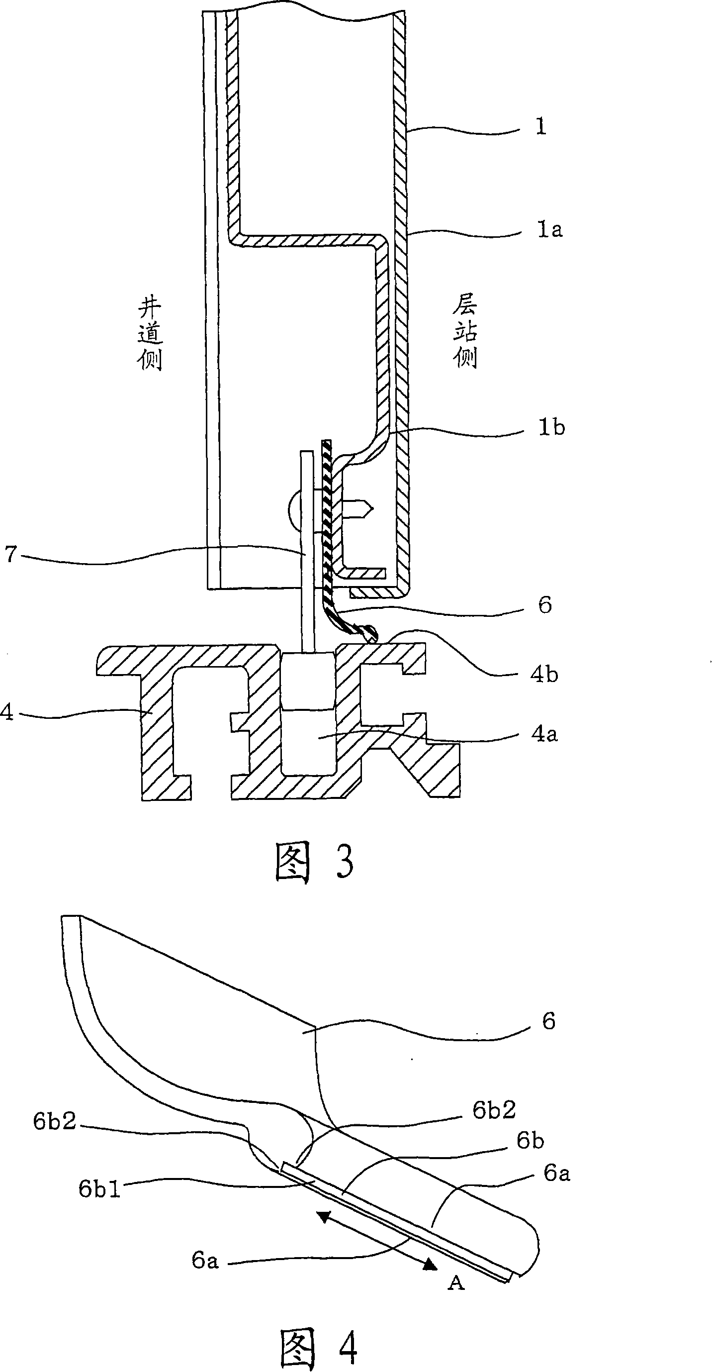 Elevator door device