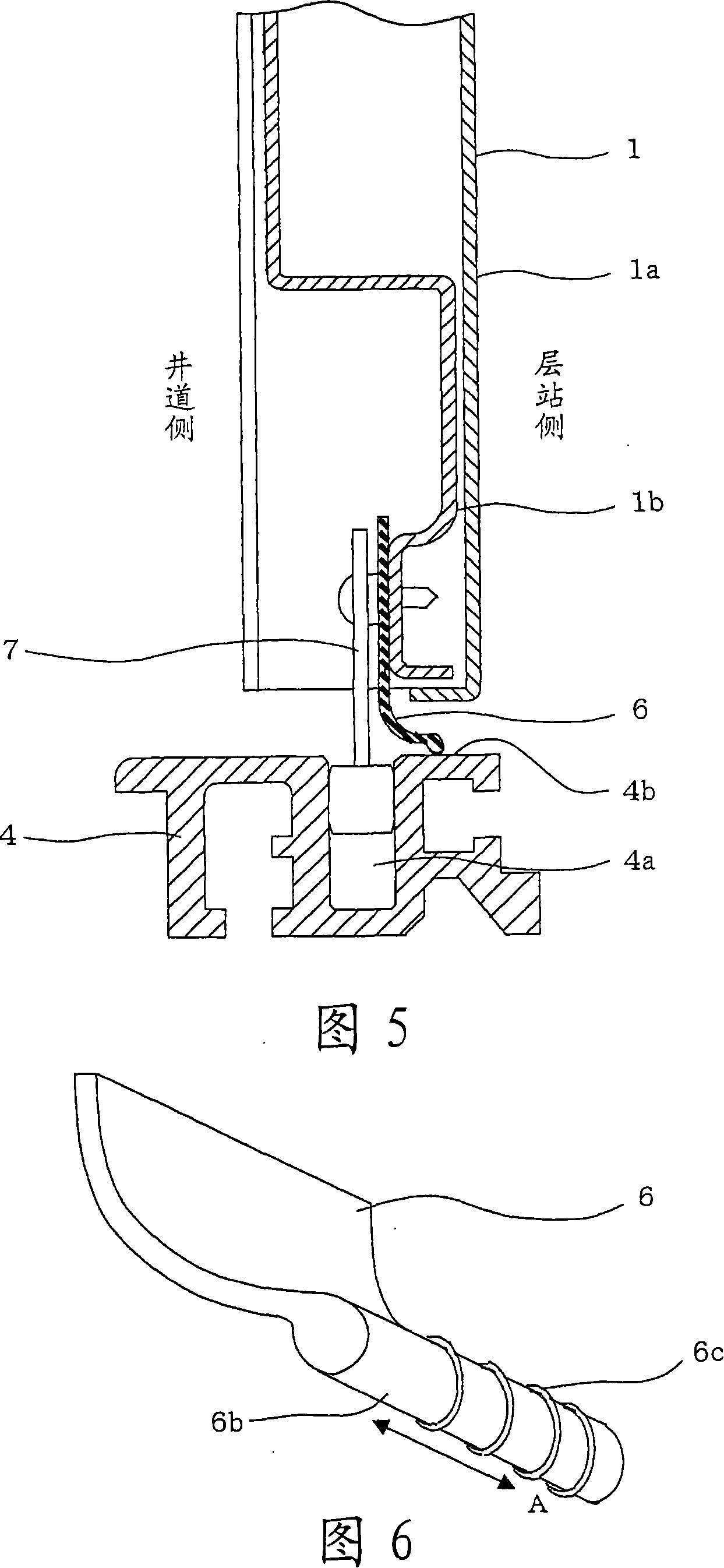 Elevator door device