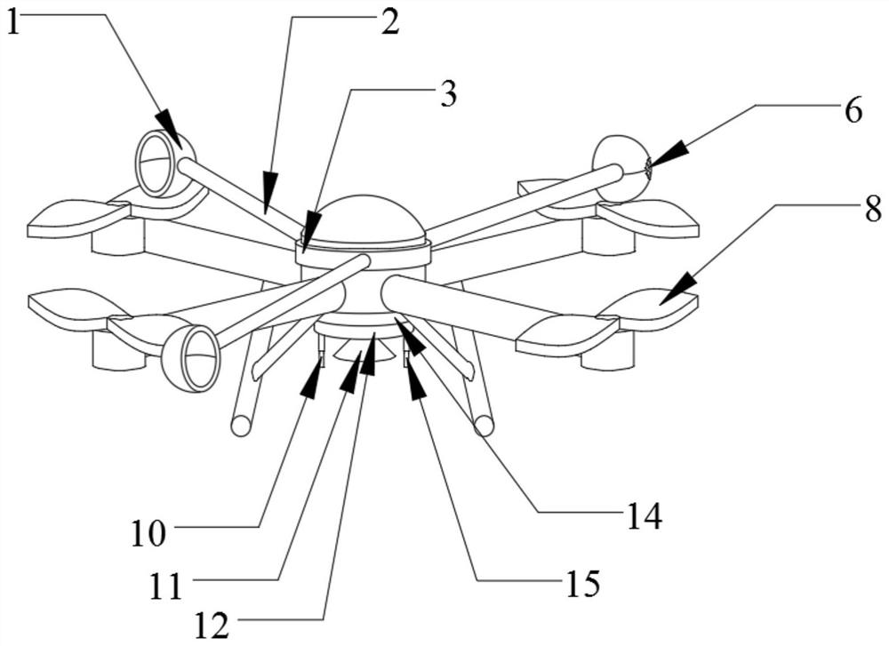 Unmanned aerial vehicle with radar terrain exploration function