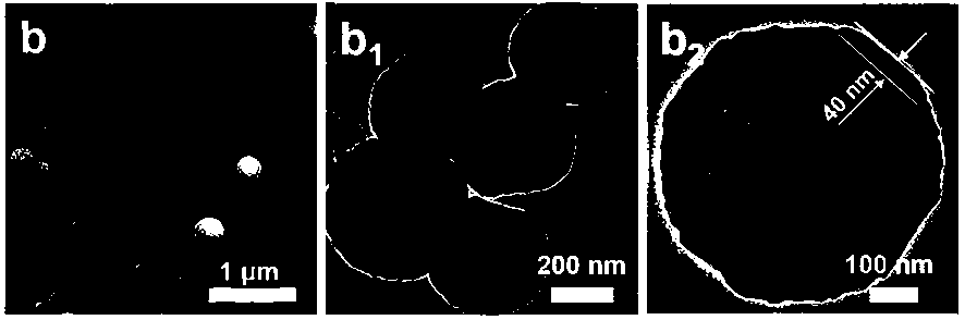 Preparation and application of morphology-adjustable hollow cage-shaped Mn/Fe oxide nano material