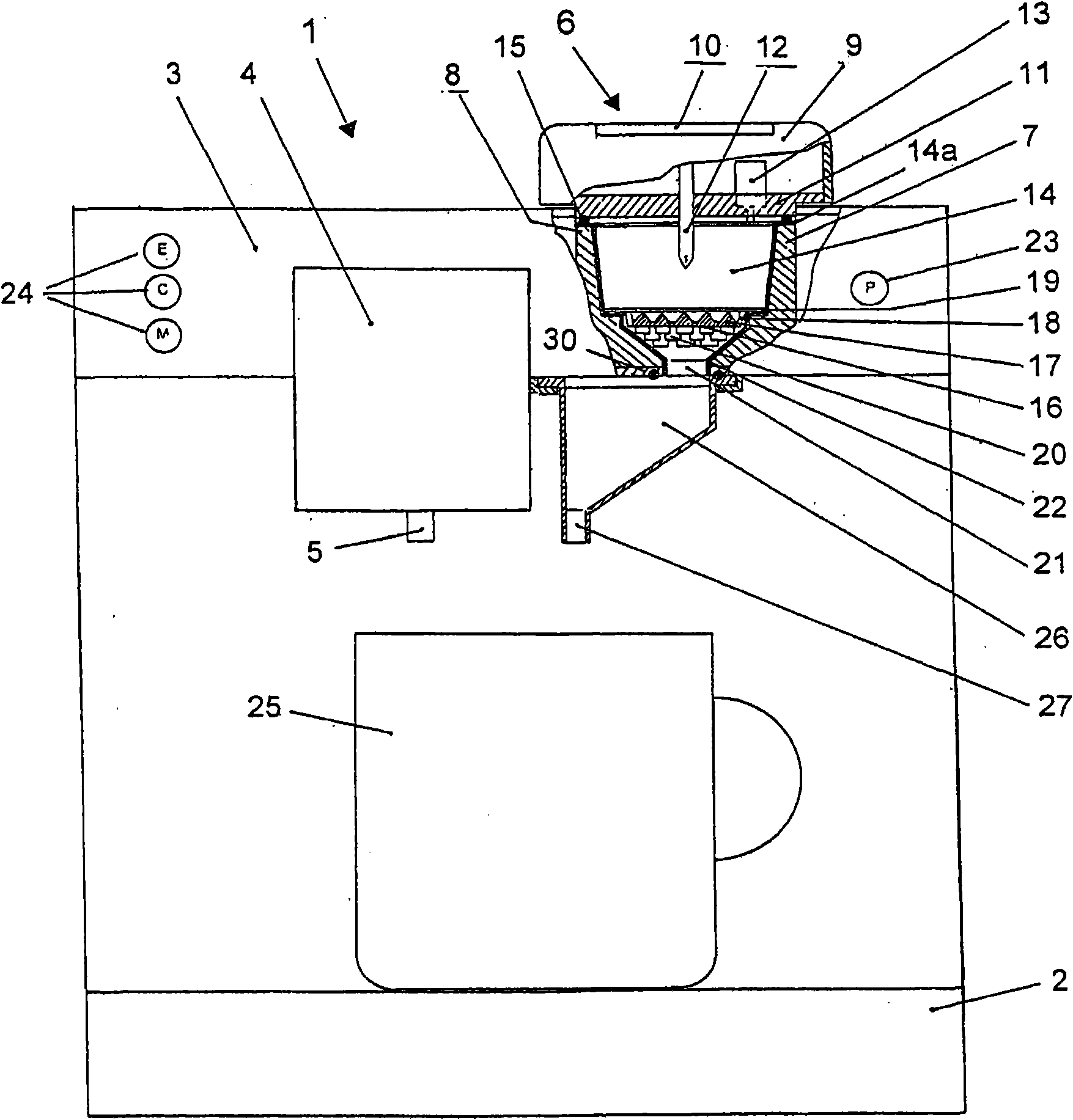 Drinks preparation device