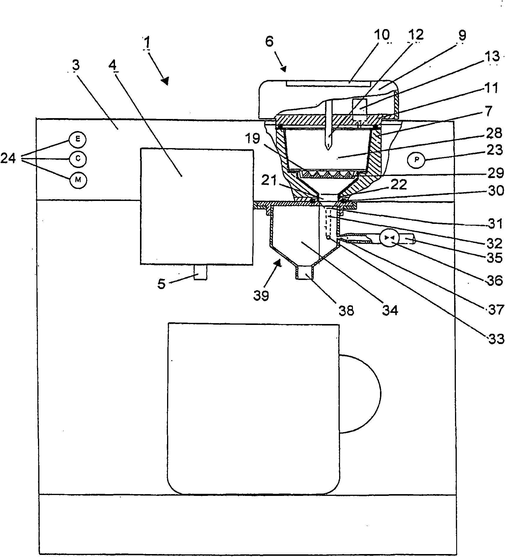 Drinks preparation device