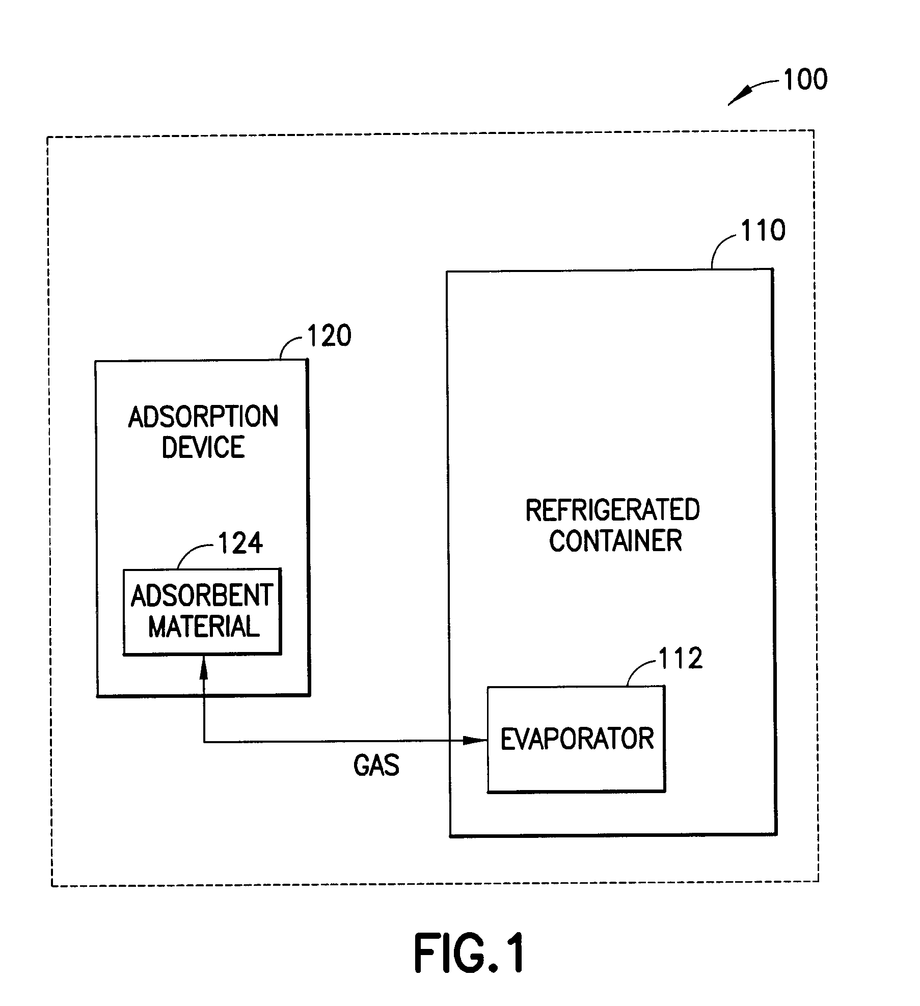 Component for solar adsorption refrigeration system and method of making such component