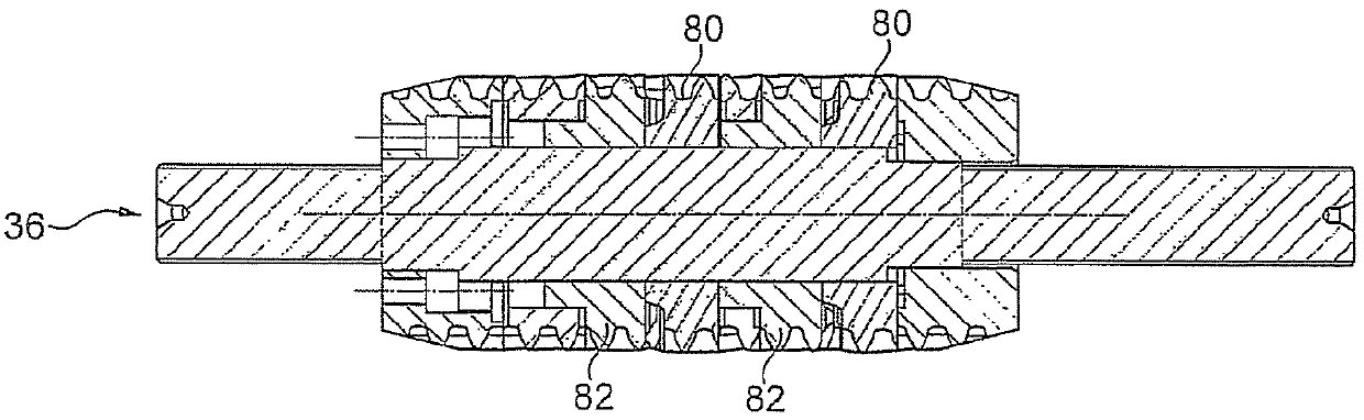 Method and device for manufacturing gears together with clamping mechanism