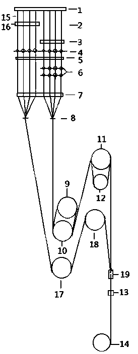 Copolyester melt direct-spinning controllable multiple differential shrinkage composite fiber and preparation method thereof