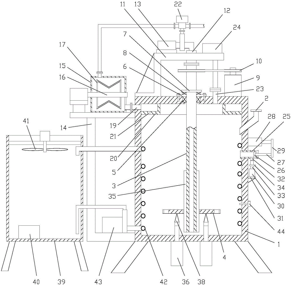 Sealant dispersing system with circulating water temperature adjusting device