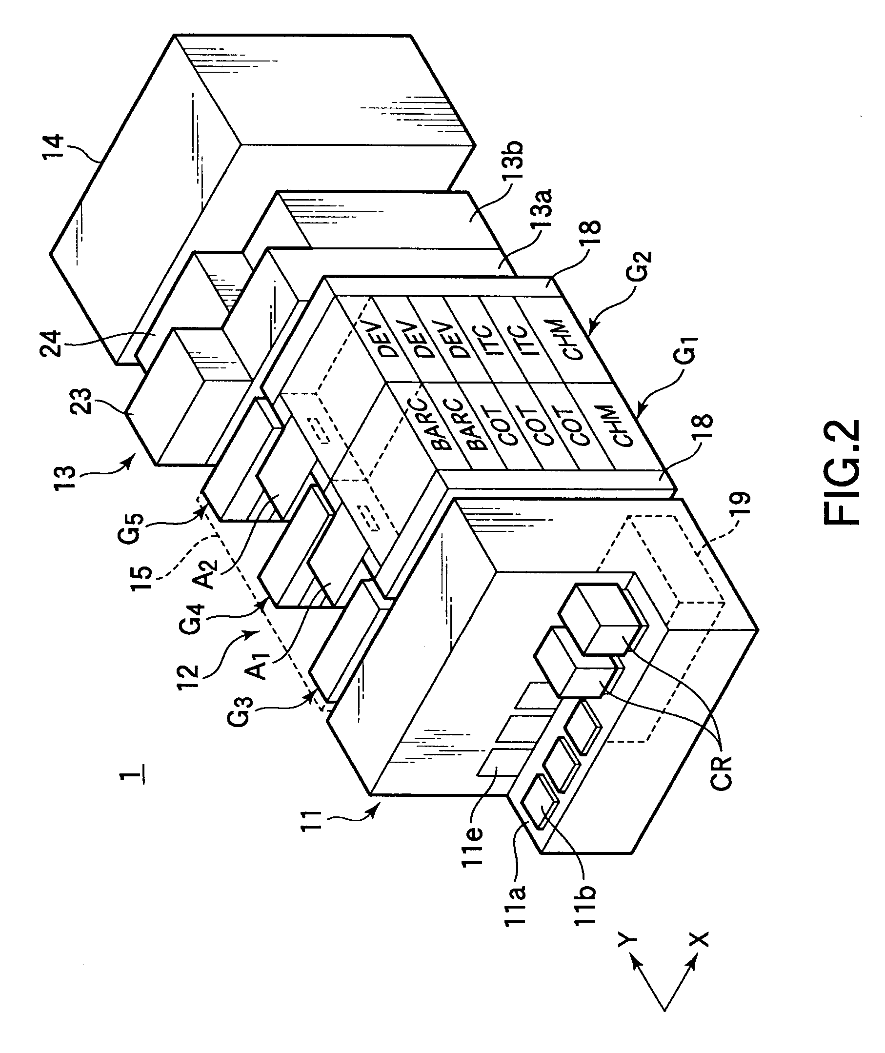 Pattern forming method and apparatus used for the same