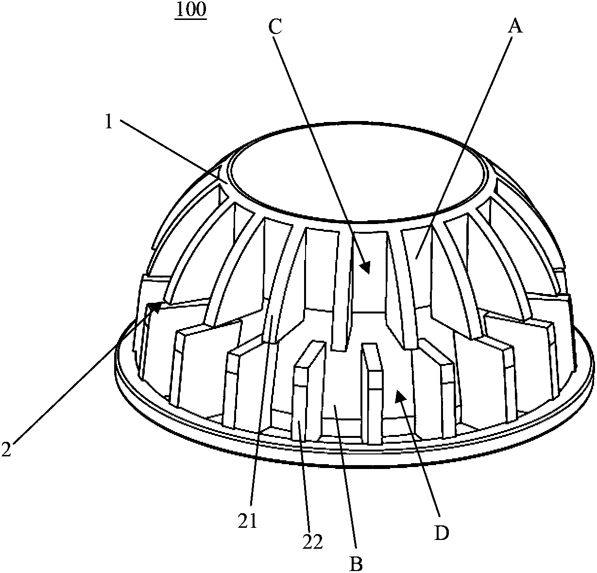 Heat dissipation device and lighting device with the heat dissipation device