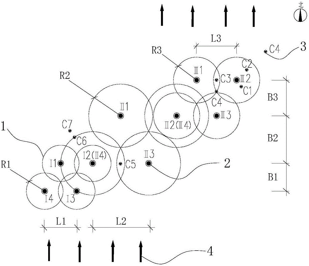 Method for determining in situ injection repair diffusion radiuses of contaminated soil and underground water