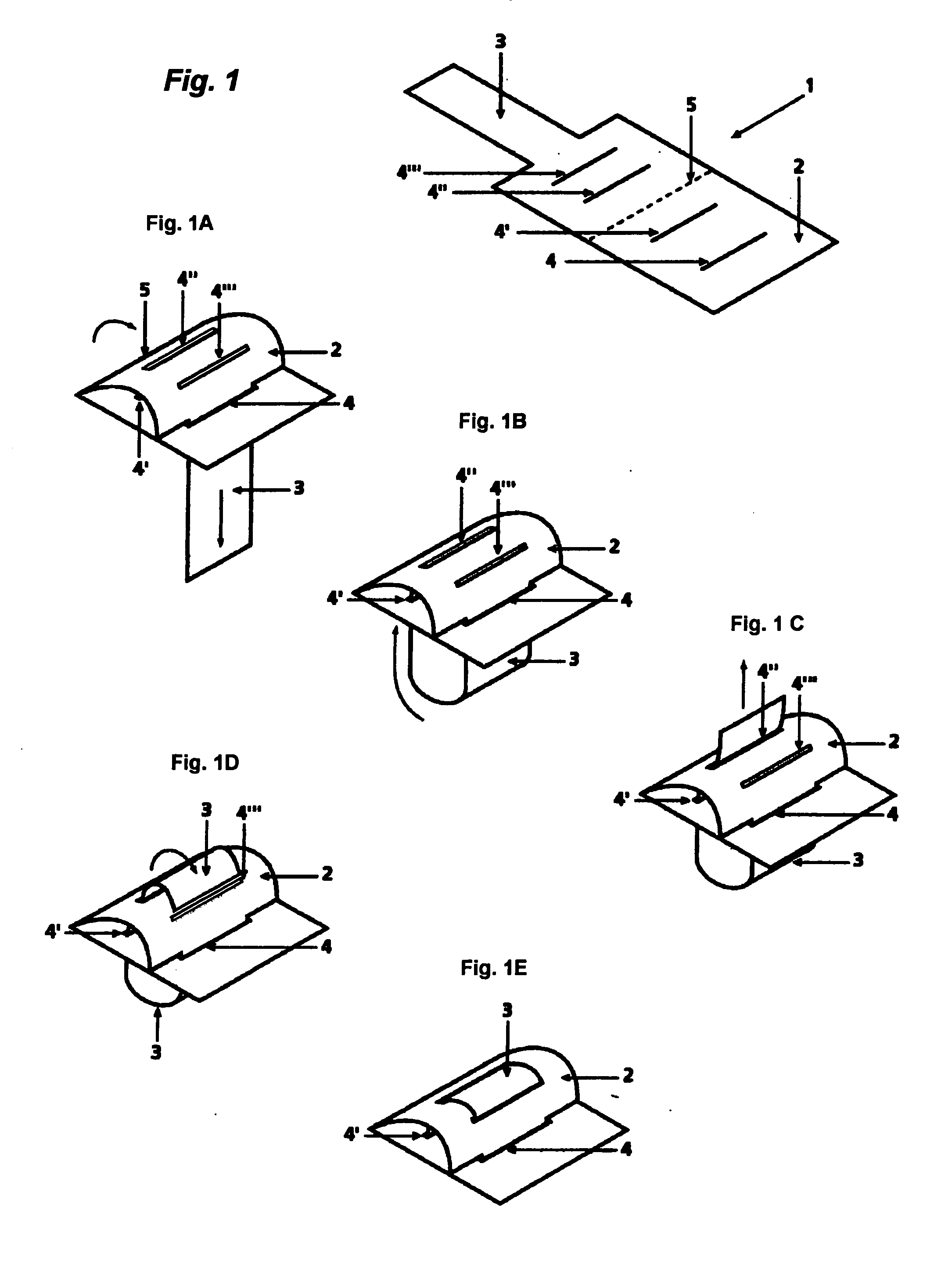 System of forming three-dimensional figures from a laminar material