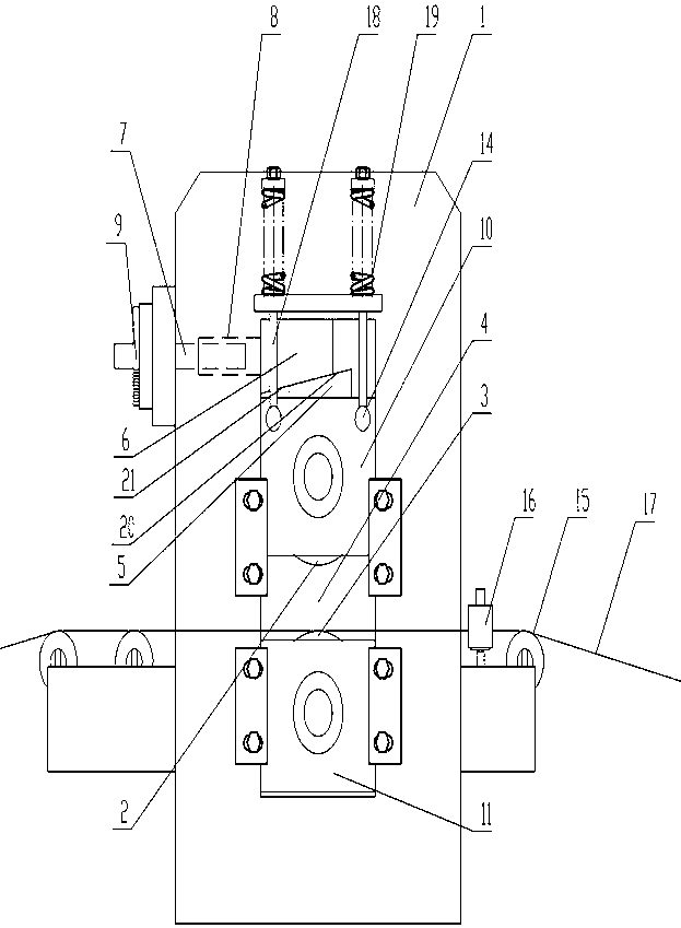 Rolling mill for rolling tooth marks on surface of metal belt