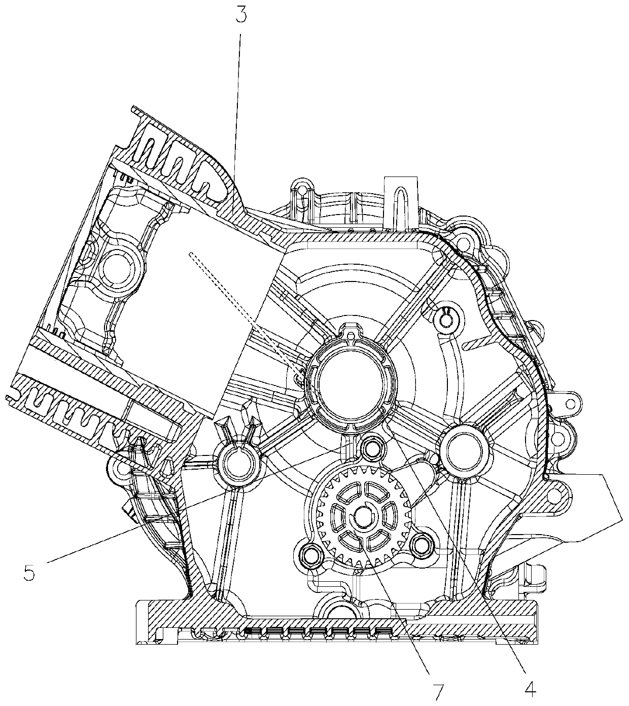 Jet lubrication structure