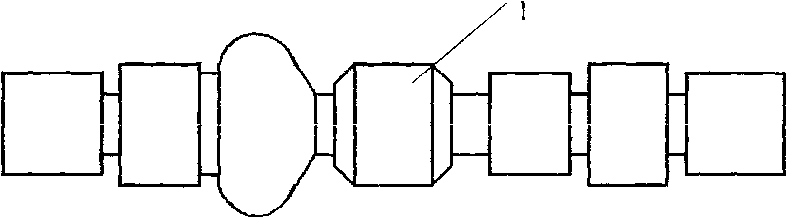 Measurement method of axial size of abrupt-change cross section of revolving body