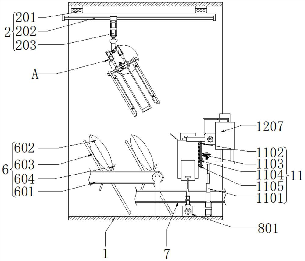 A packaging machine for intelligent manufacturing of automobile pillows