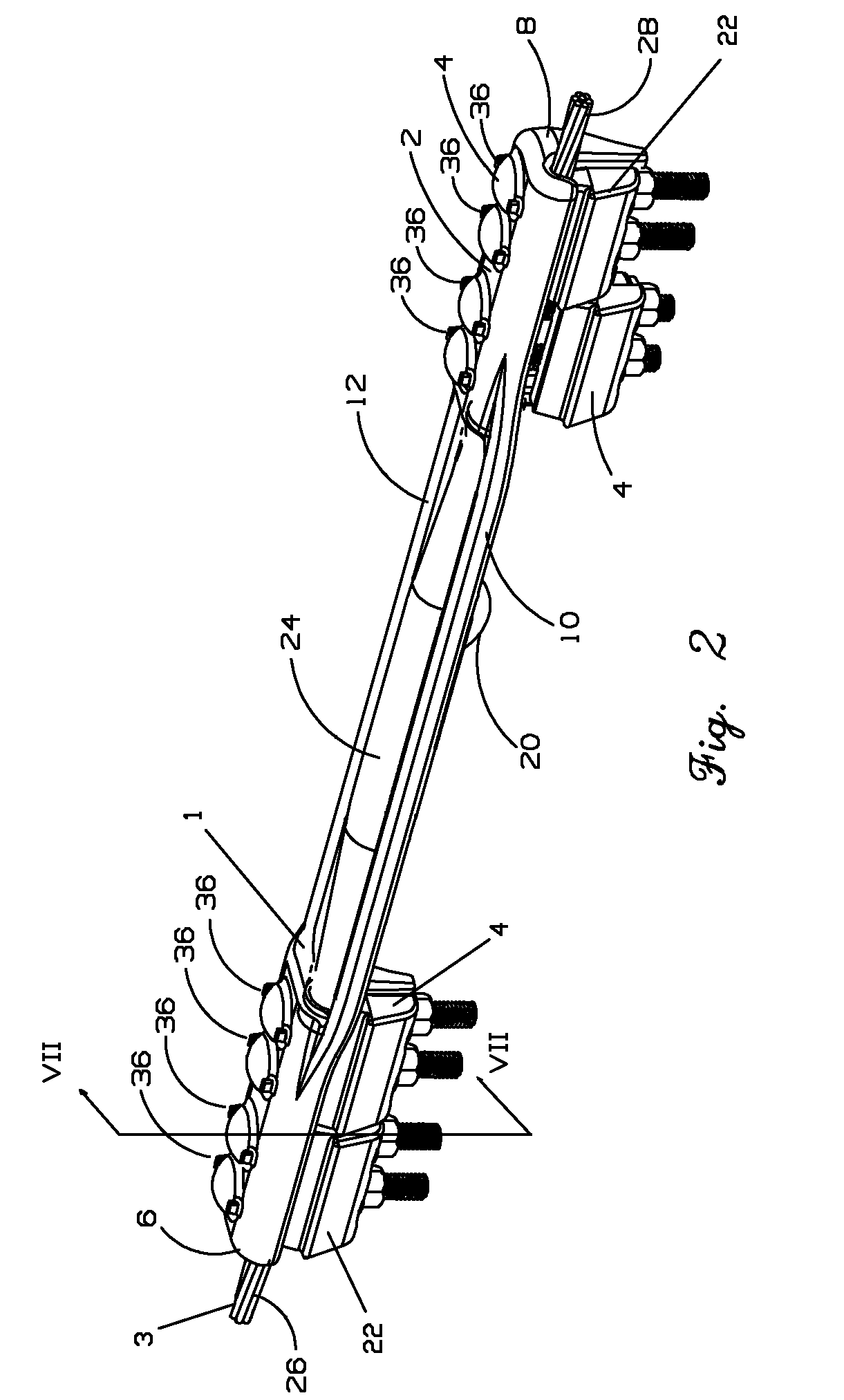 Electrical transmission line repair device