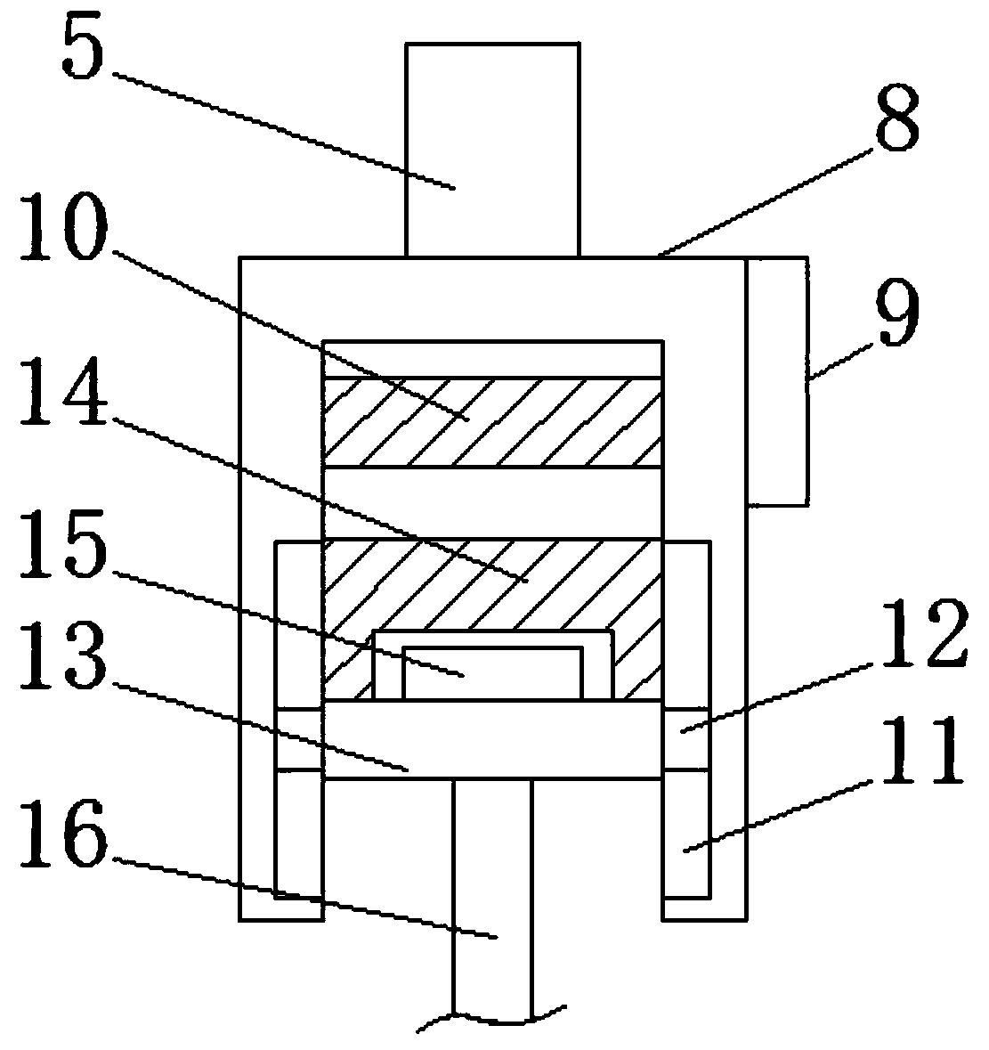 Force application load device suitable for running machine