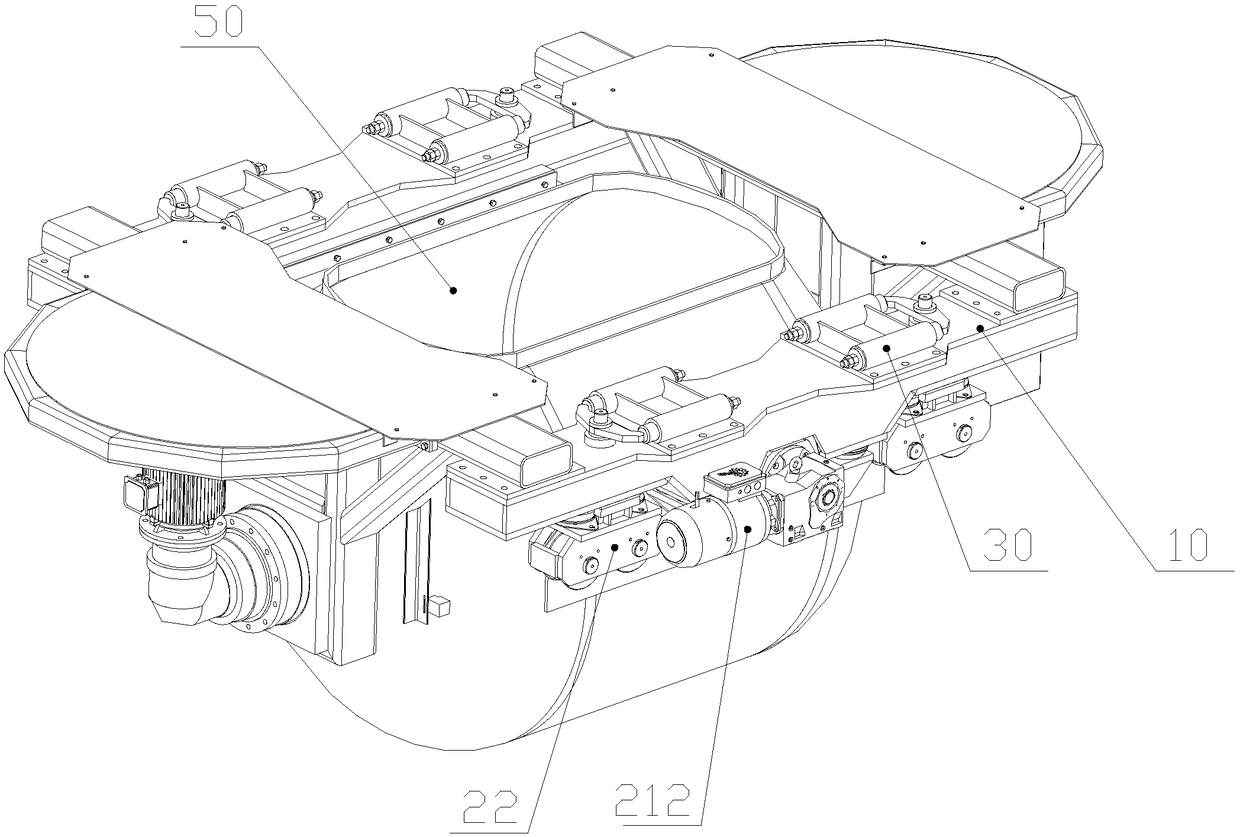 Upwardly-walking concrete conveying device