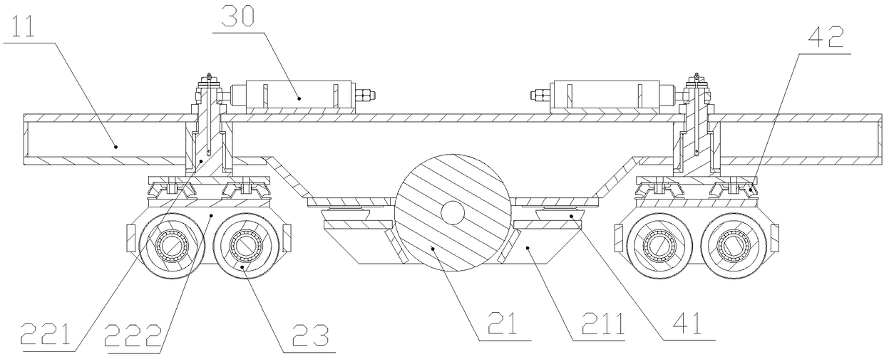 Upwardly-walking concrete conveying device