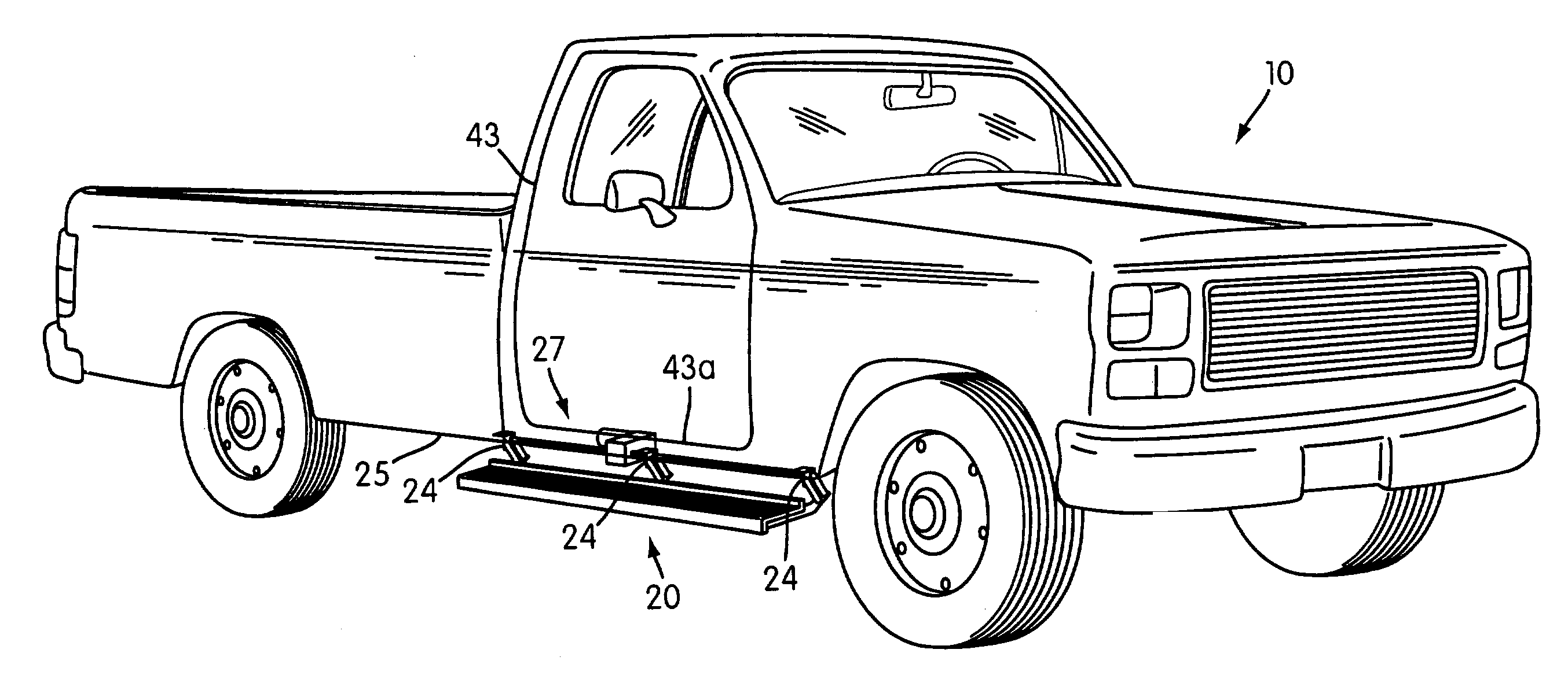 Retractable running board