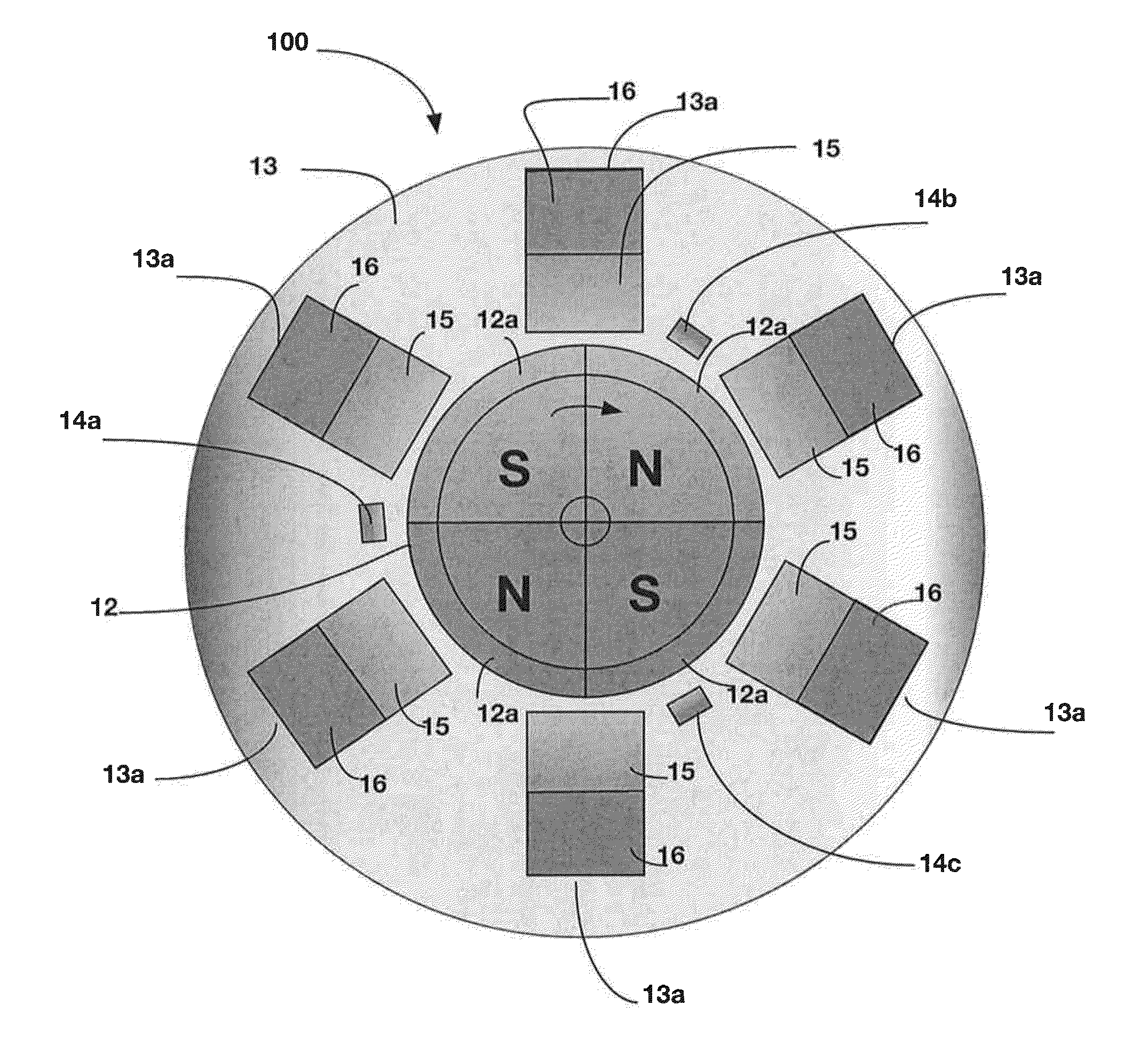 Electrical energy generating brushless DC motor