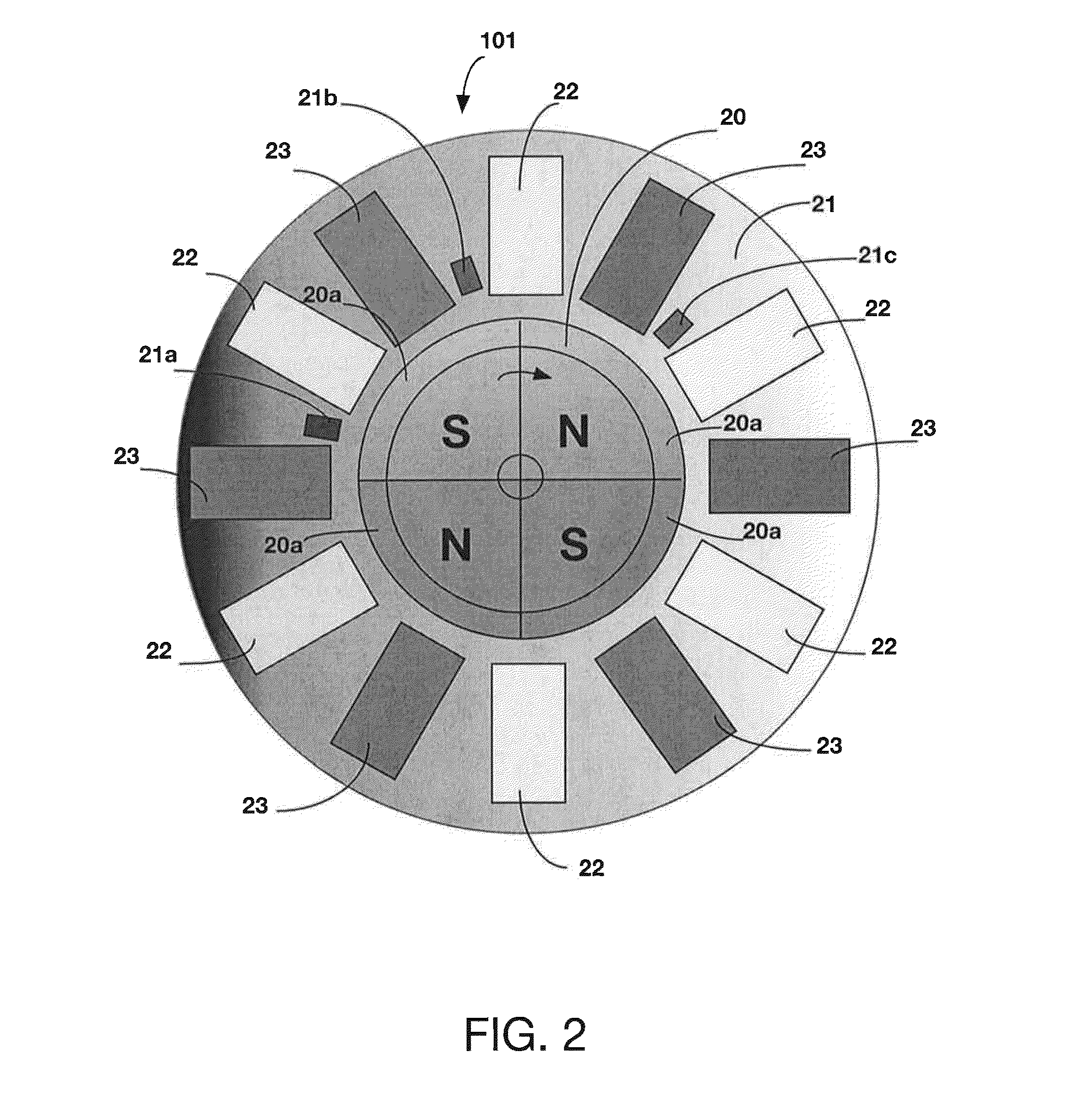 Electrical energy generating brushless DC motor