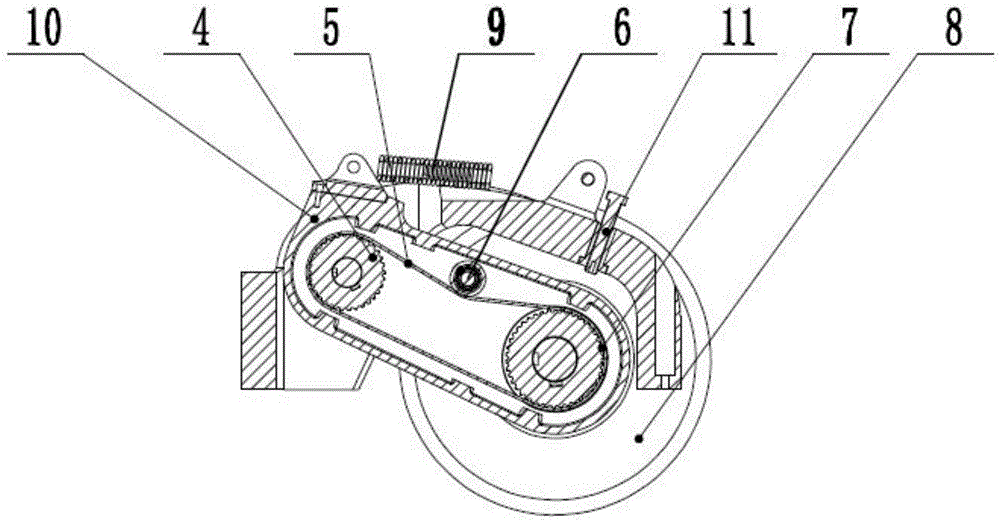 AGV with obstacle crossing function