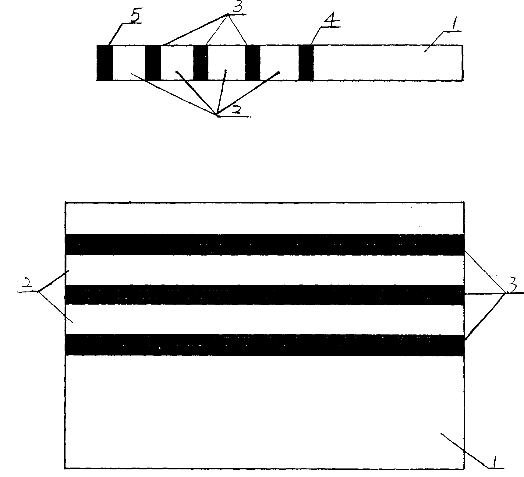 Dry multipurpose test paper with identification marks