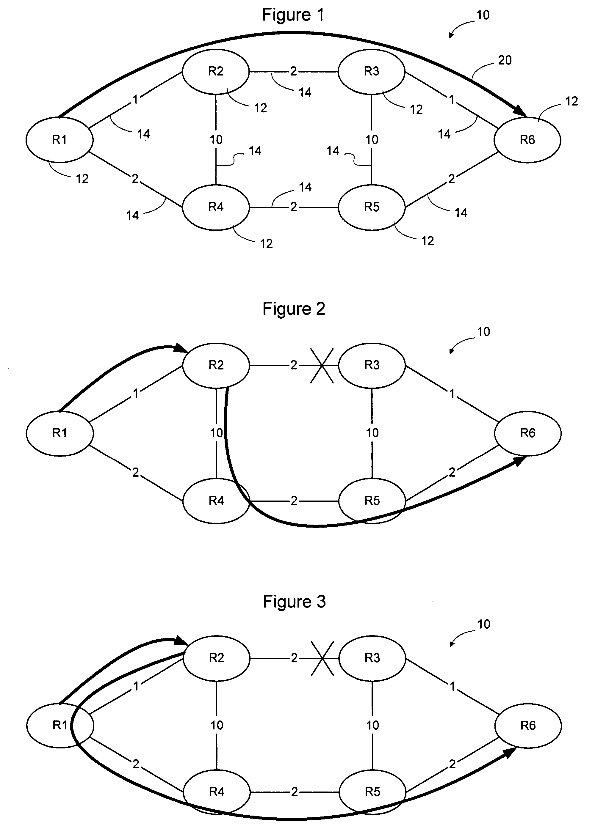 Method and apparatus for computing alternate multicast/broadcast paths in a routed network