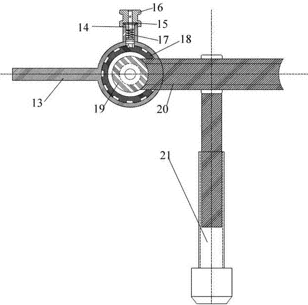 Tire stiffness testing device