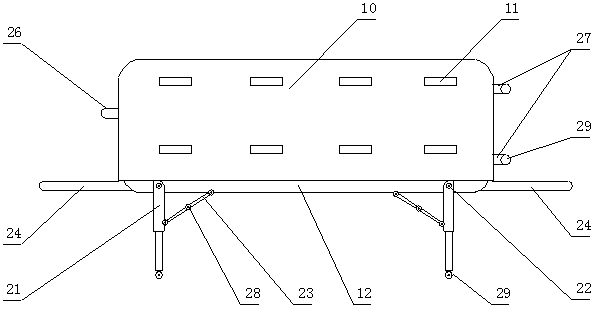 Intelligent emergency compartment capable of being vertically carried