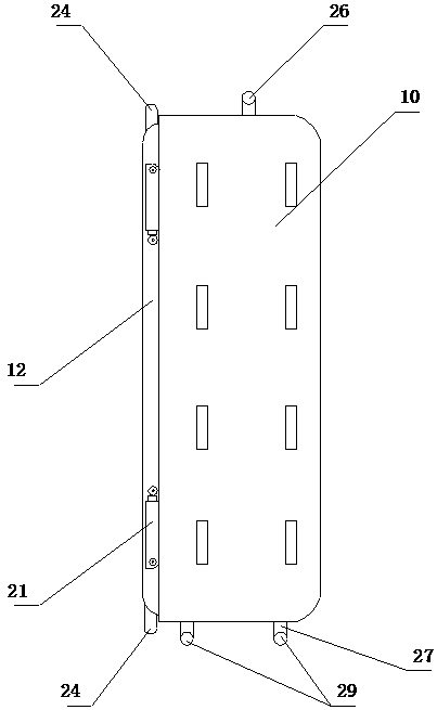 Intelligent emergency compartment capable of being vertically carried