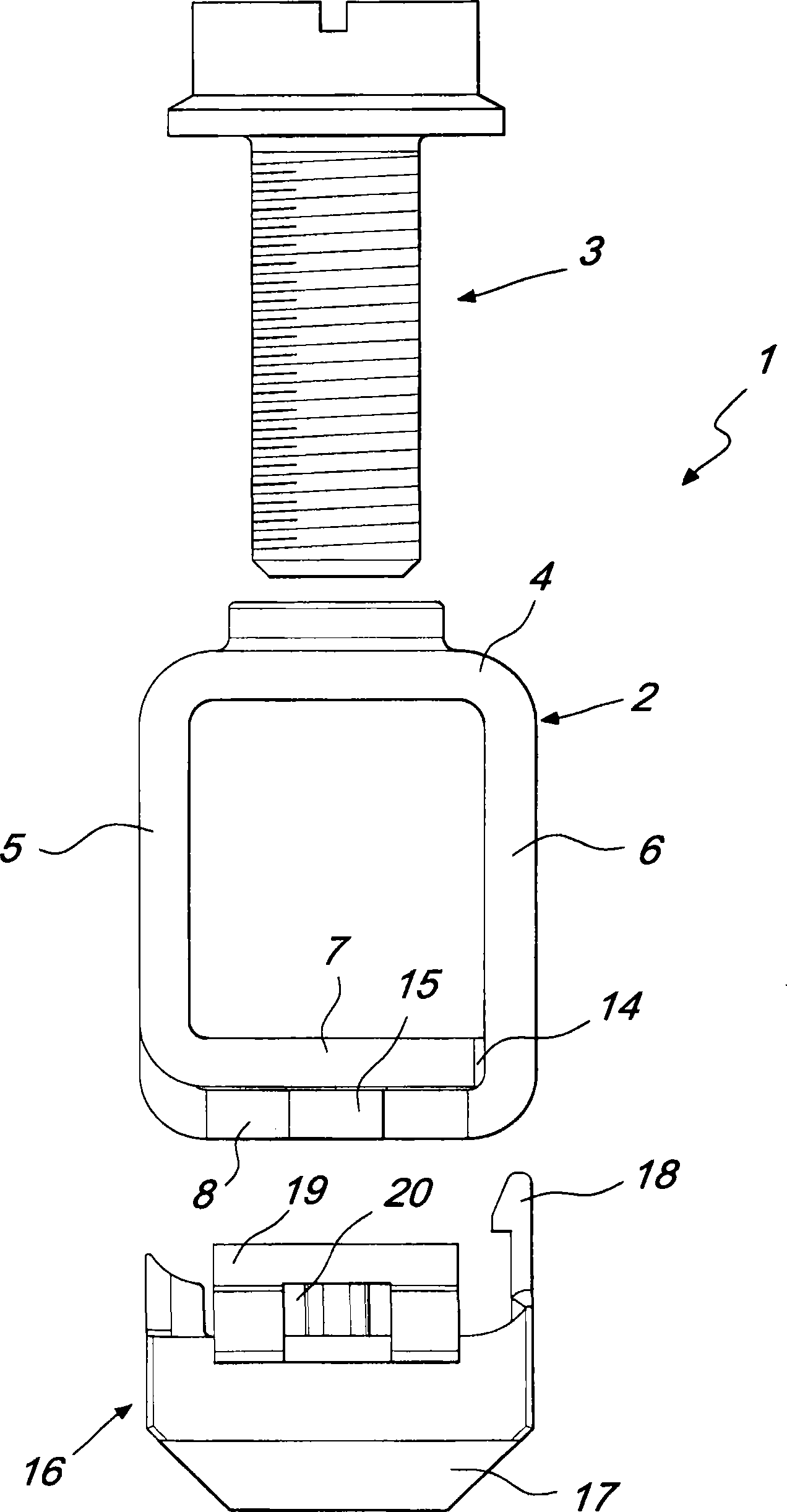 Improved terminal, particularly for automatic circuit breakers