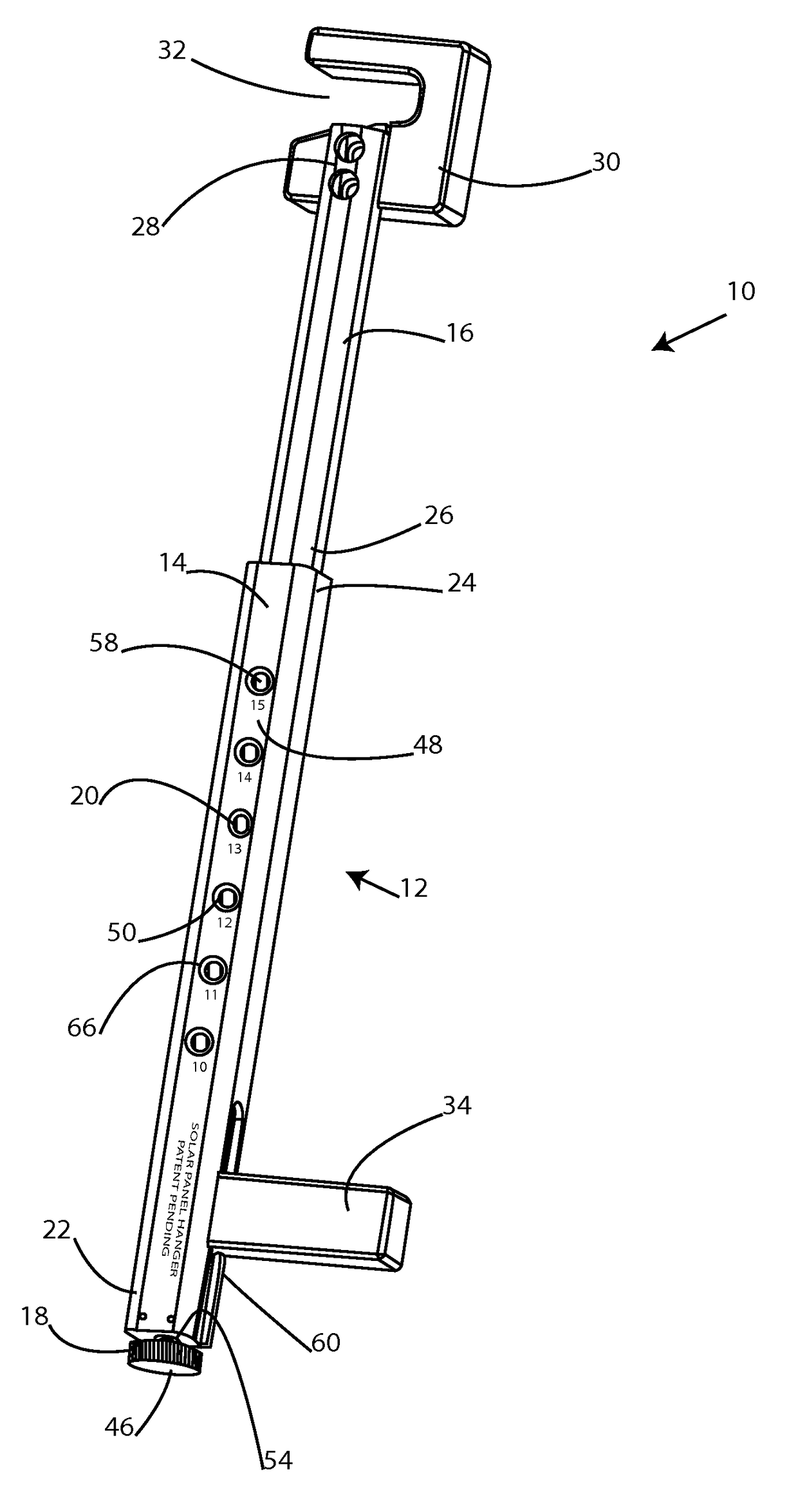 Solar panel installation tool