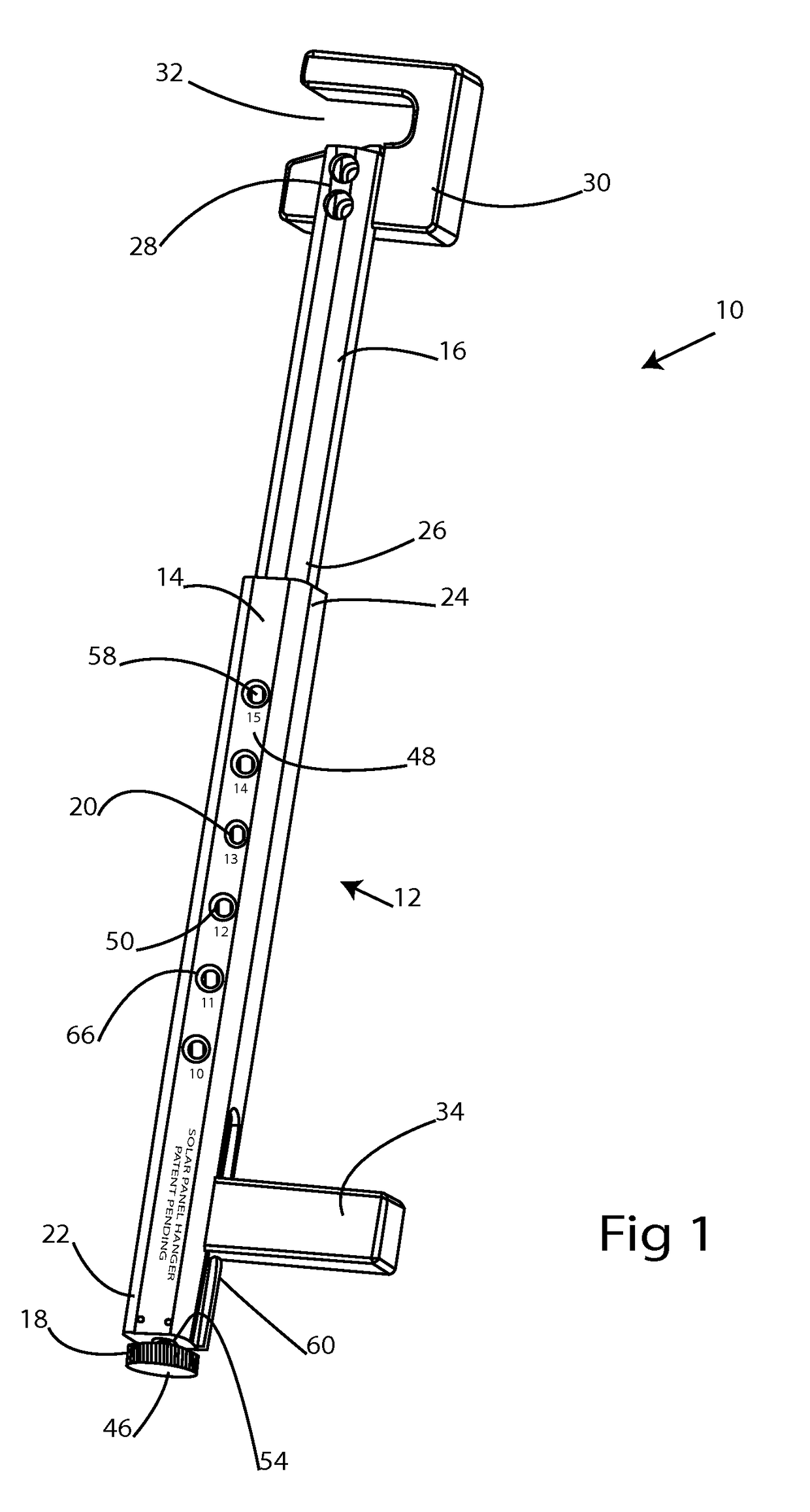 Solar panel installation tool